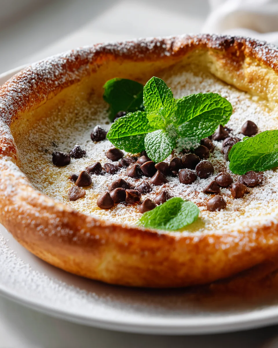 Decadent Chocolate Chip Dutch Baby Pancake Recipe to Indulge