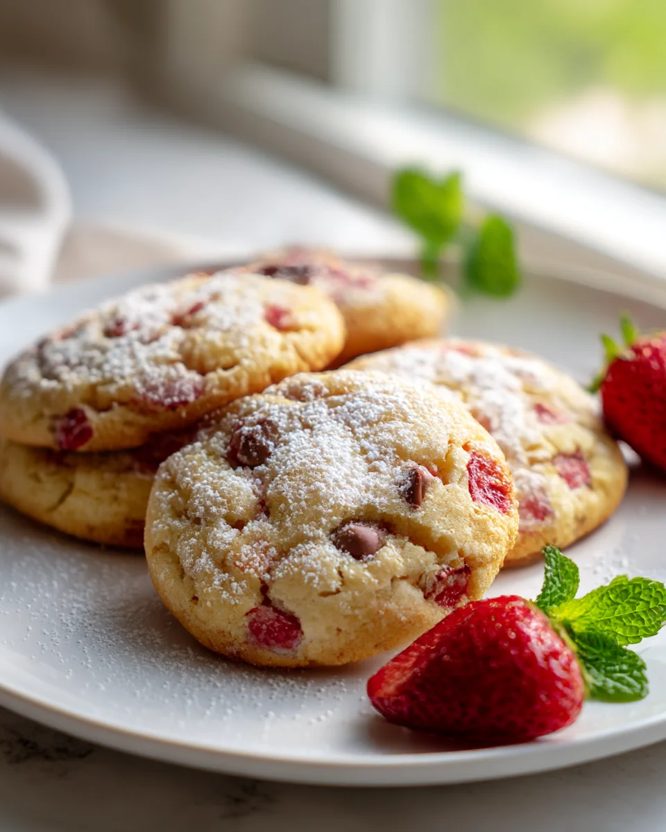 Delicious Strawberry Shortcake Chip Cookies Recipe to Savor