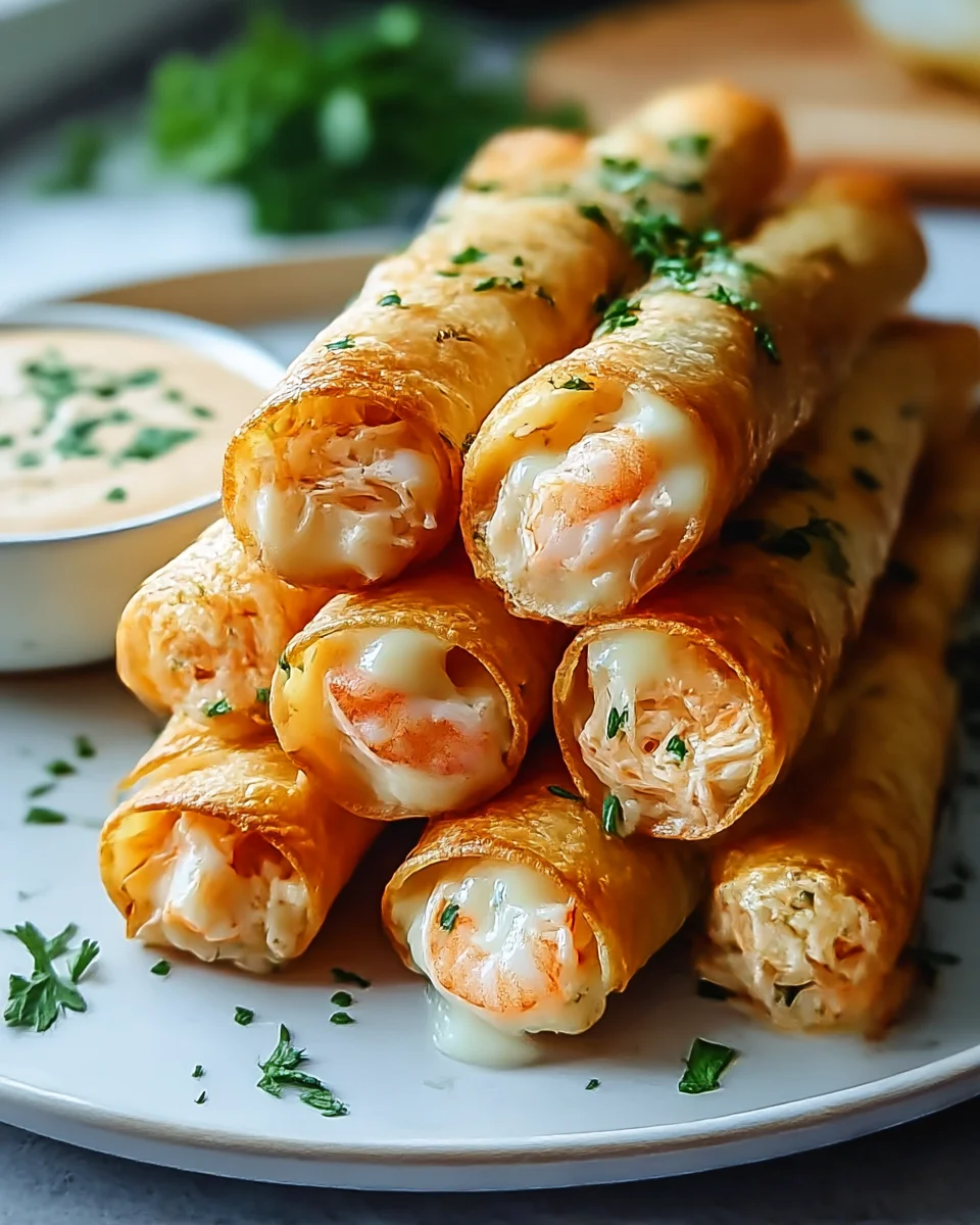 Crispy Crab and Shrimp Queso Taquitos - Flavorful Delight!
