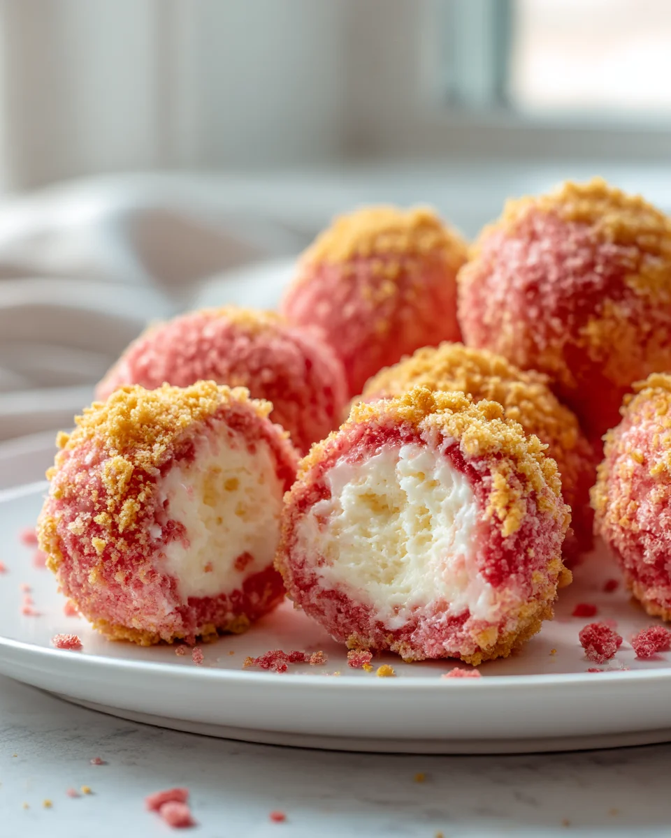 Sweet Strawberry Crunch Cheesecake Delights