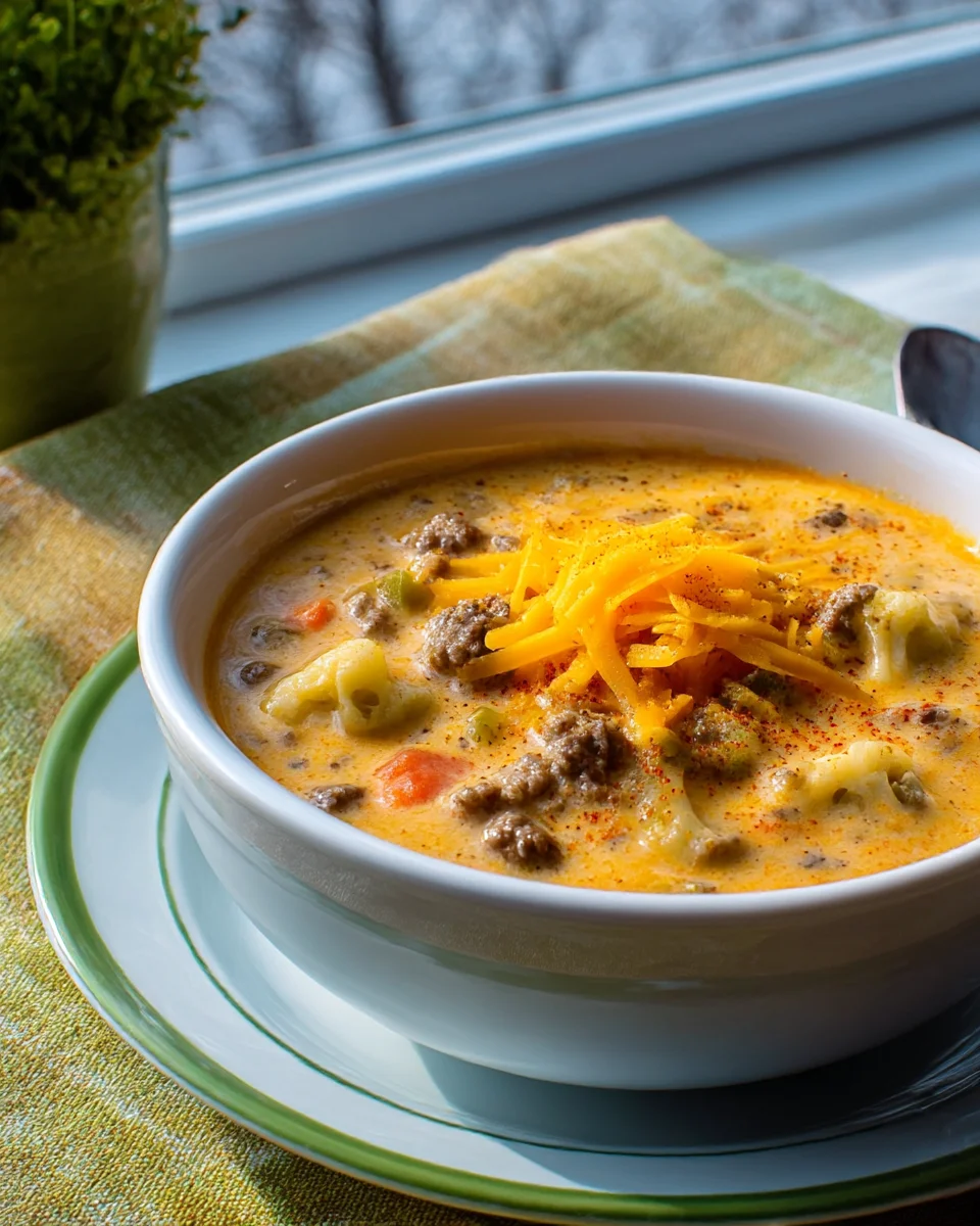 Creamy Keto Cheeseburger Delight