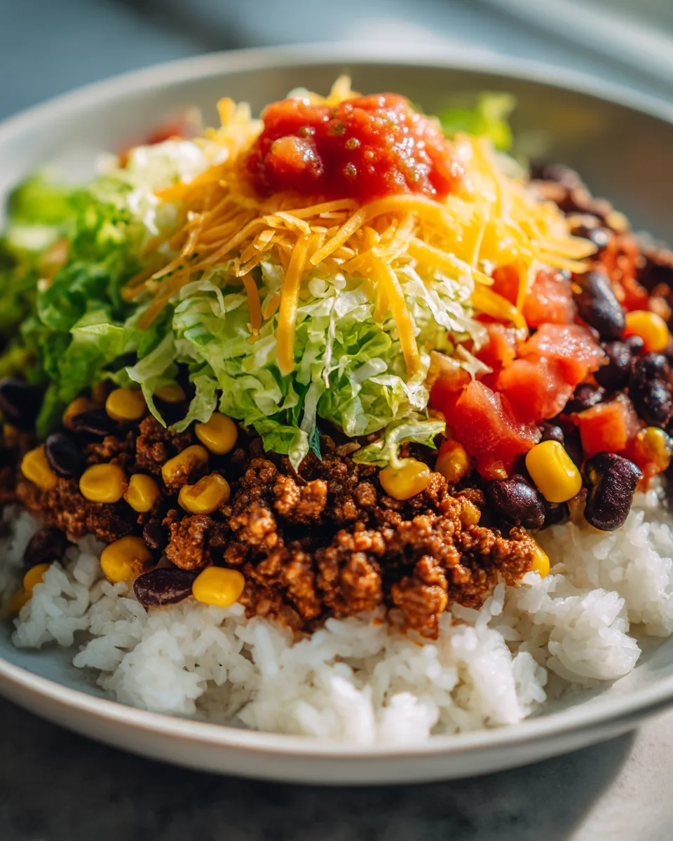 Savory Beef Taco Rice Delight