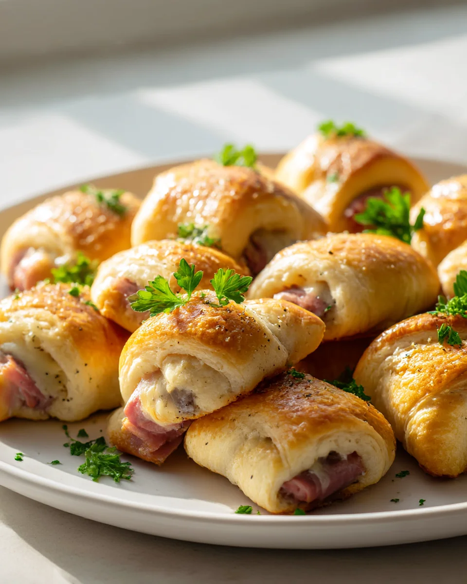 Beef Ham and Swiss Crescent Roll Bites: Easy Appetizer Recipe