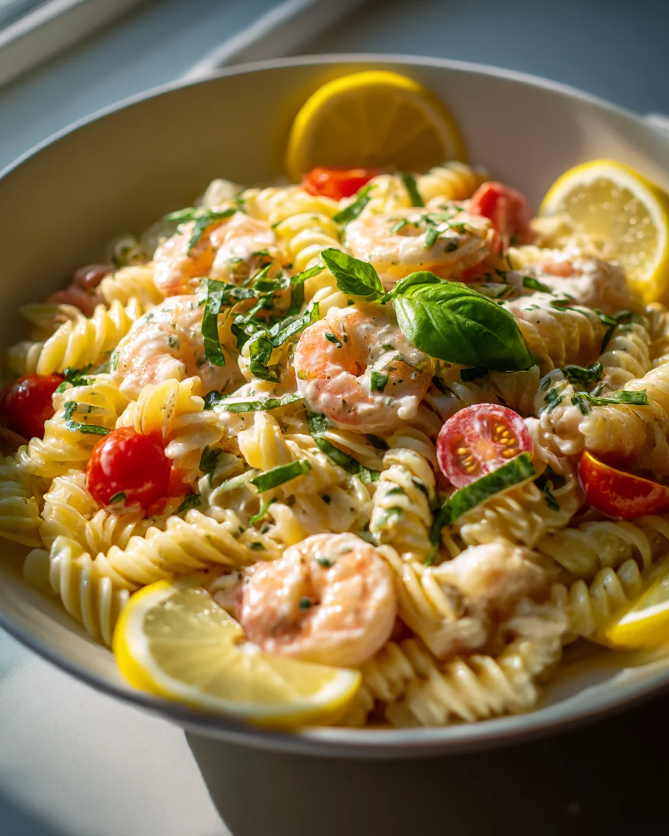 Lemon Herb Shrimp Pasta Salad: Refreshing Summer Delight Recipe