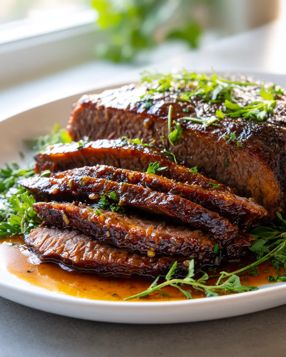 Slow Cooker Brown Sugar Mustard Beef Brisket Recipe Delight