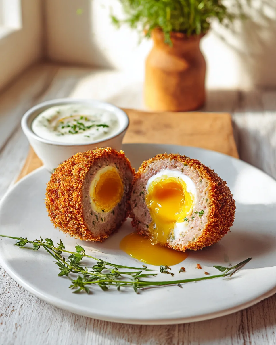 Golden Crispy Scotch Eggs with Velvety Yolk