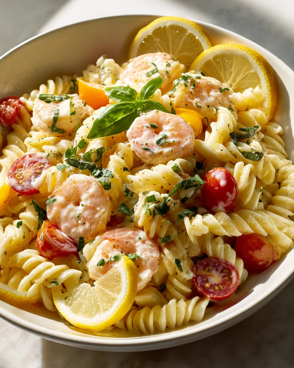 Lemon Herb Shrimp Pasta Salad: Refreshing Summer Delight Recipe