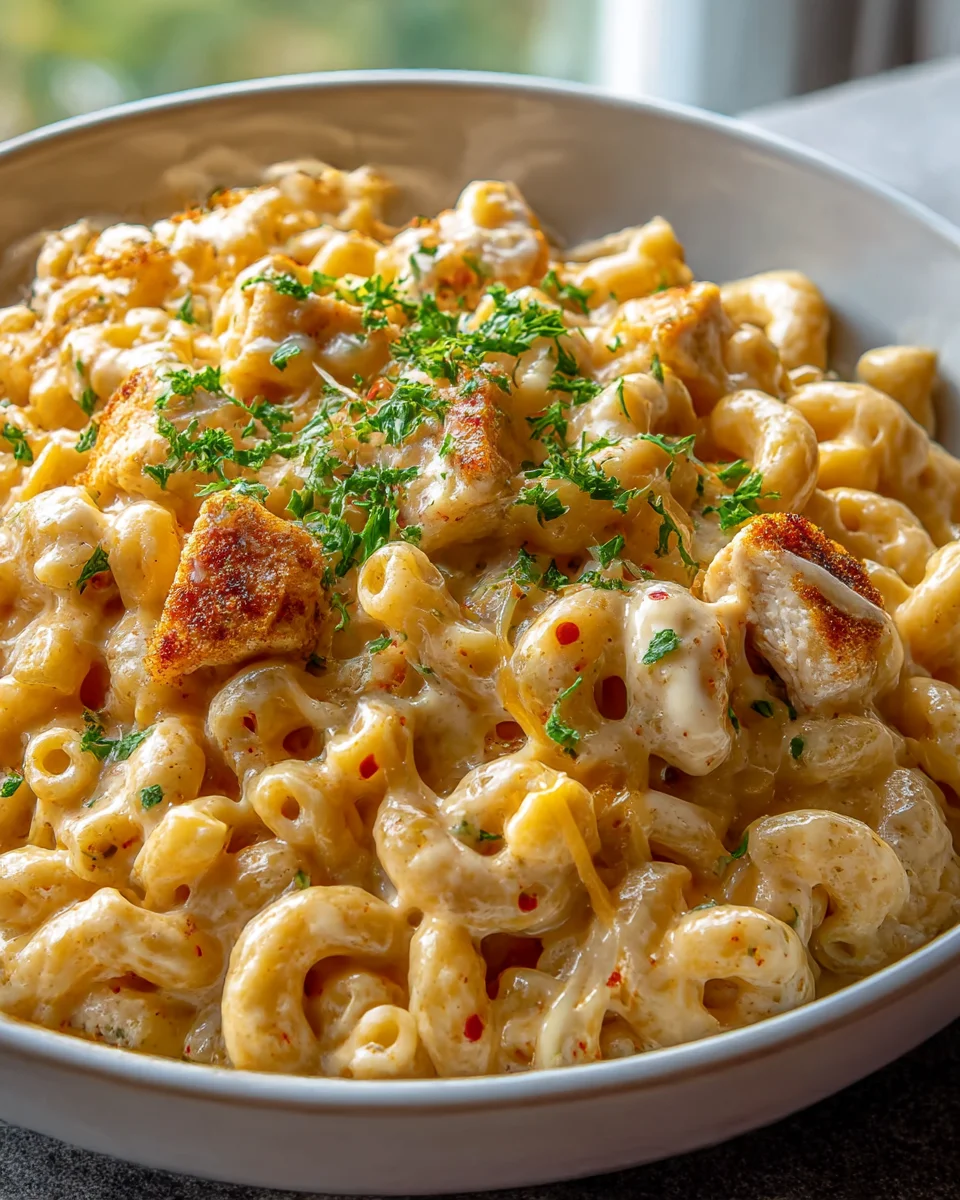 Cajun Chicken Mac and Cheese: Spicy Comfort Food Delight!