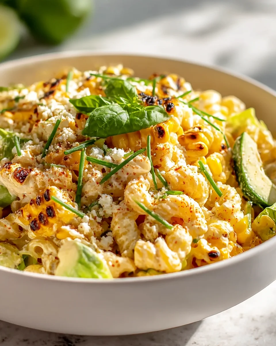 Creamy Street Corn Pasta Salad: A Refreshing Summer Delight