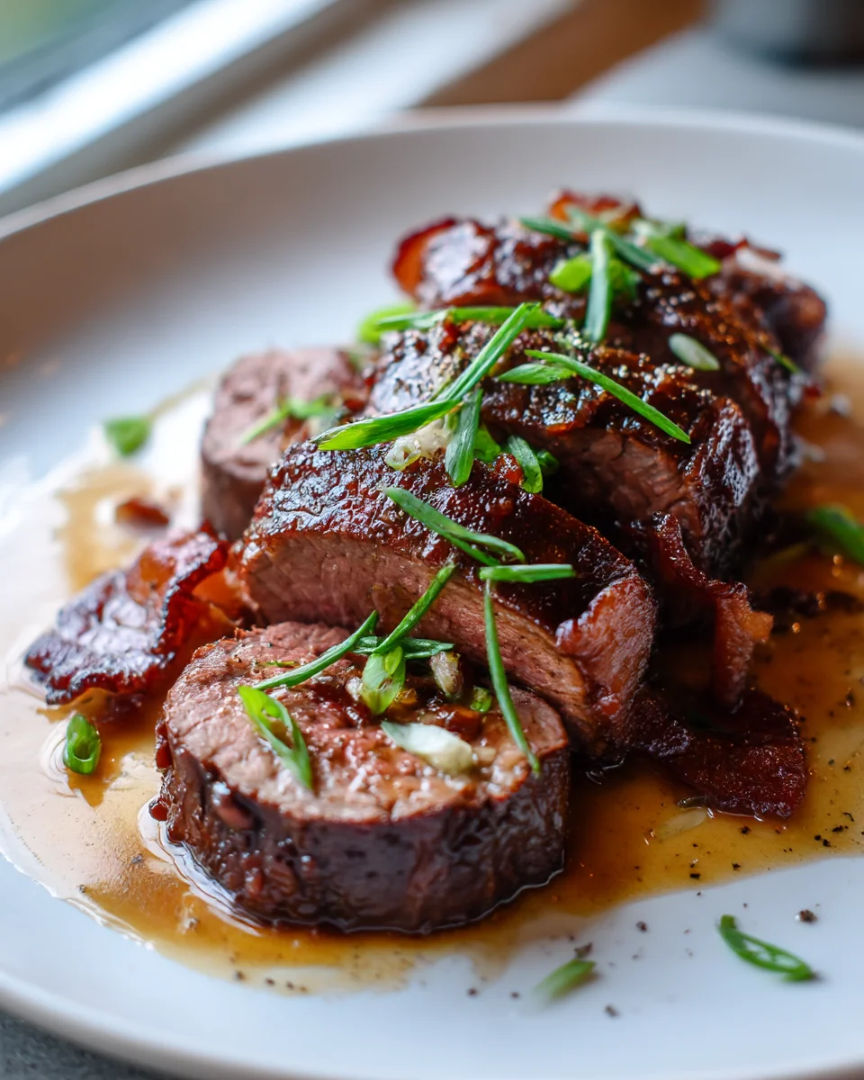 Spicy Brown Sugar Beef Bacon Tenderloin Recipe to Savor
