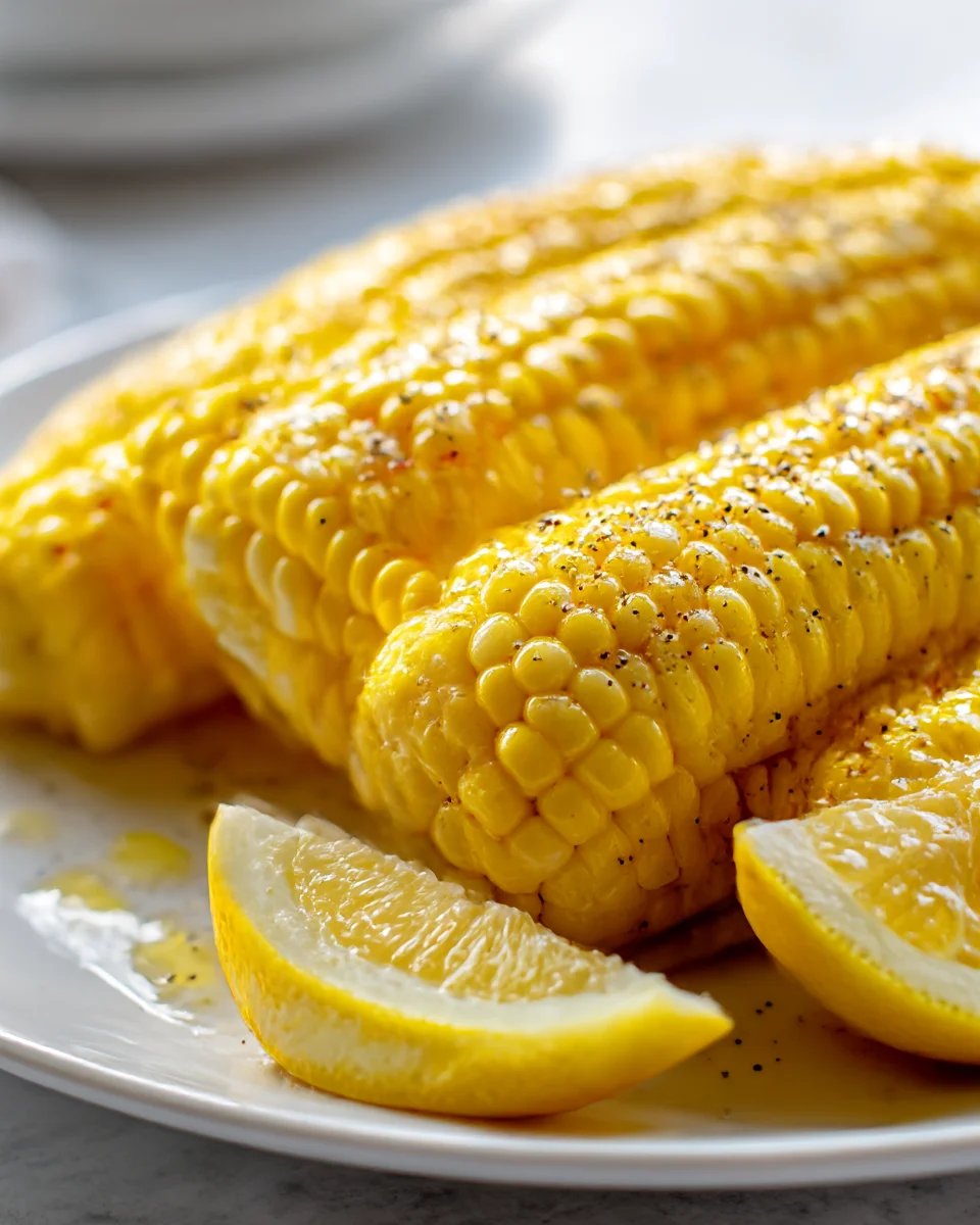 Lemon Pepper Microwave Corn Bliss