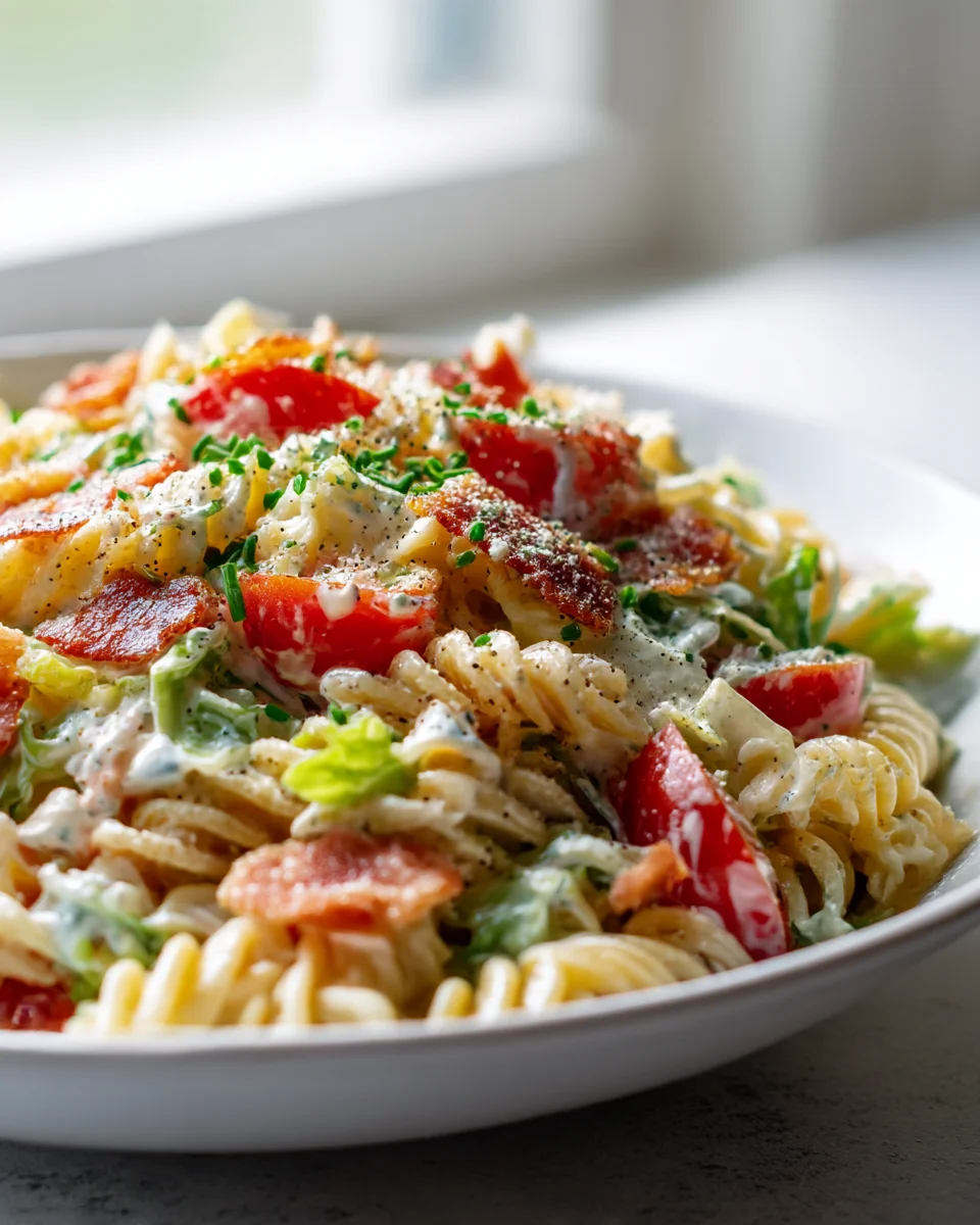 Creamy BLT Pasta Salad Delight