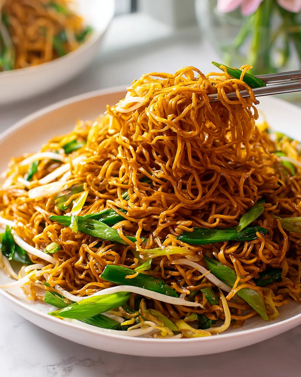 Savory Beef Cantonese Chow Mein Delight