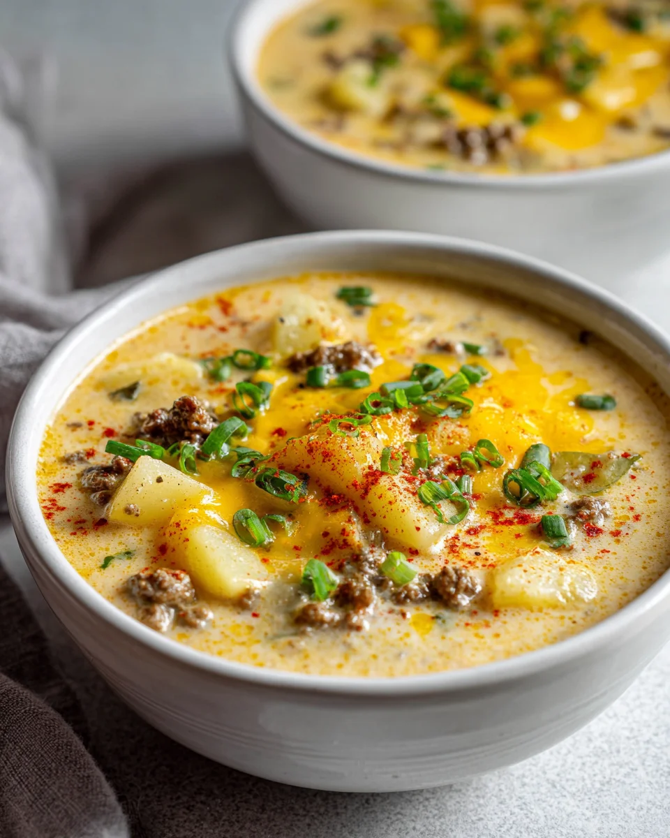 Creamy One-Pot Cheeseburger Delight