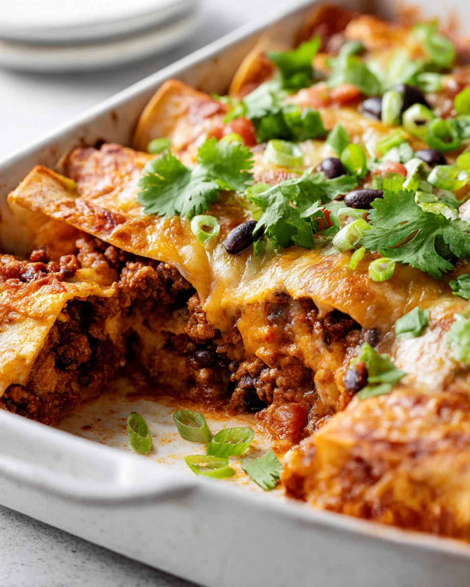 Savory Mexican Beef and Bean Bake