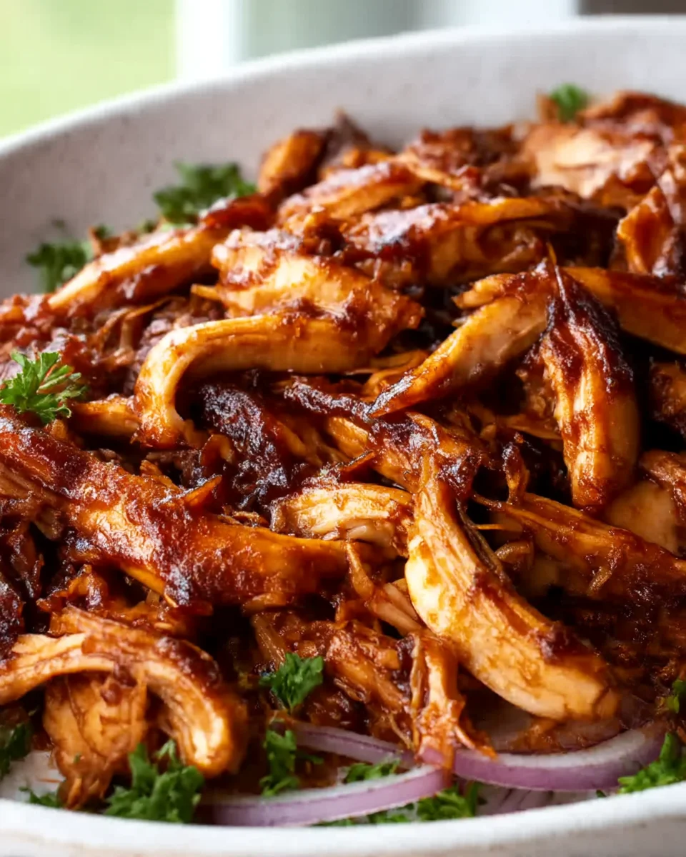 Succulent Instant Pot BBQ Pulled Chicken